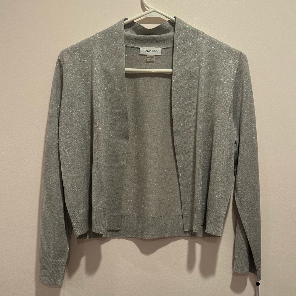 Calvin Klein - Sparkly Silver Cardigan
